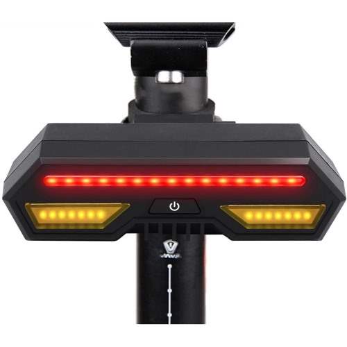 Luz trasera con intermitentes para la bici